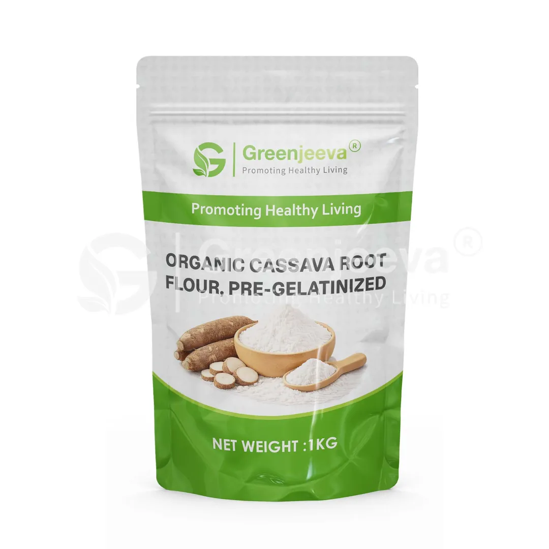 Organic Cassava Root Flour, Pre-gelatinized Pouch Organic Cassava Root Flour, Pre-gelatinized Pouch
